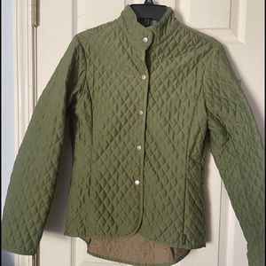 Size 4 sage green Barbour quilted jacket